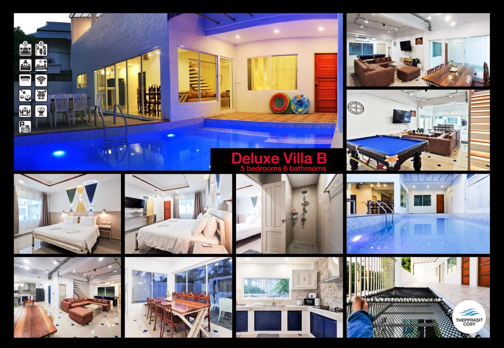 Vila Thepprasit Cosy Jomtien pláž Exteriér fotografie