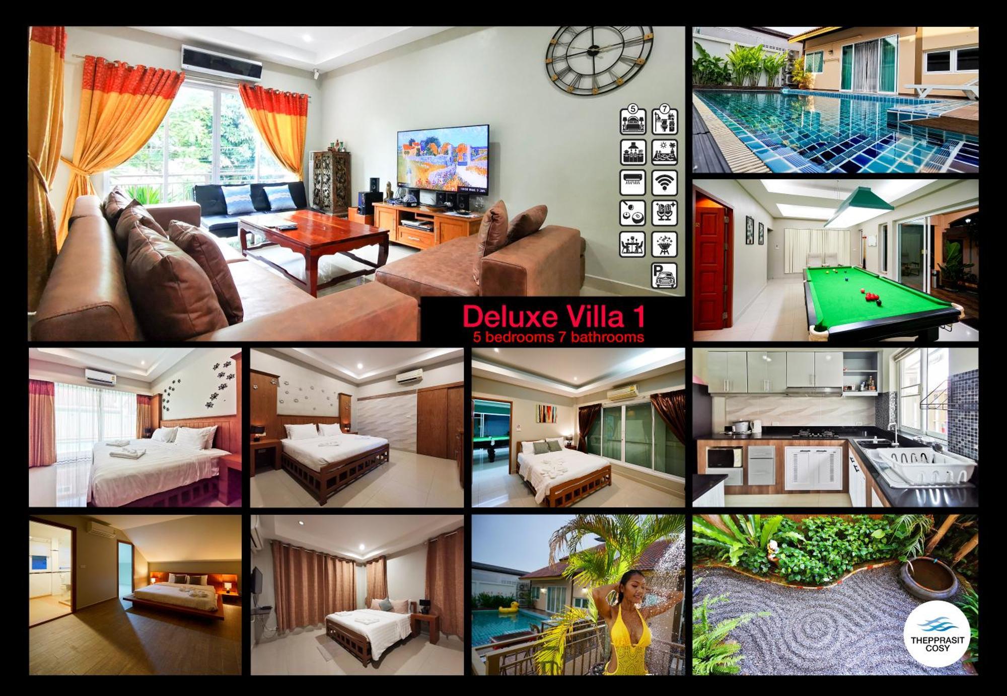 Vila Thepprasit Cosy Jomtien pláž Exteriér fotografie