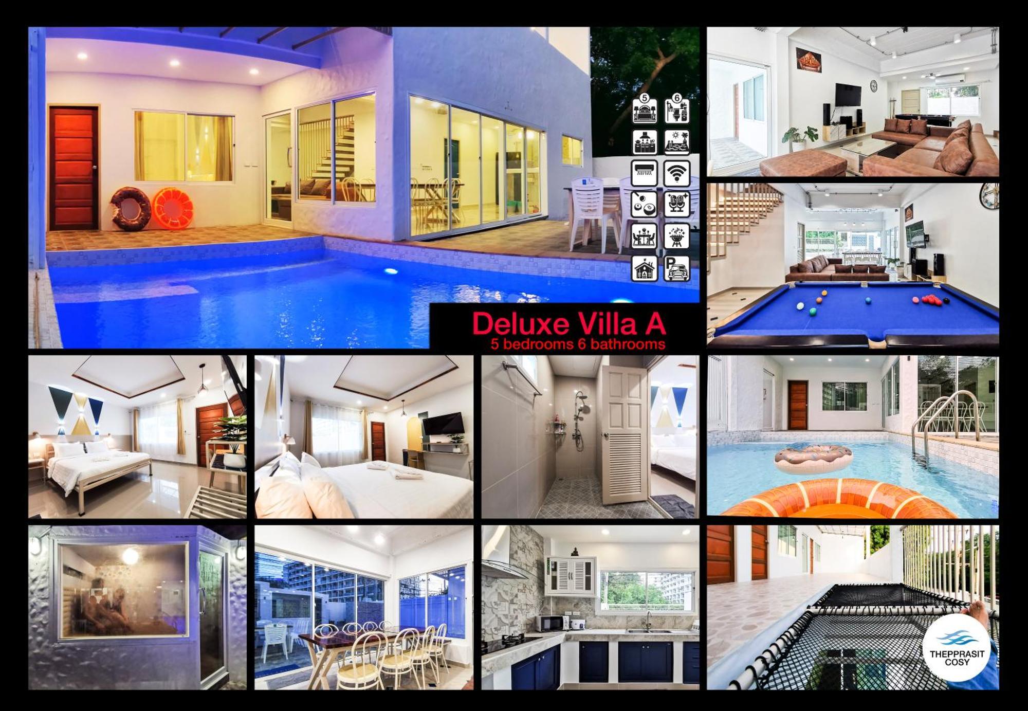 Vila Thepprasit Cosy Jomtien pláž Exteriér fotografie