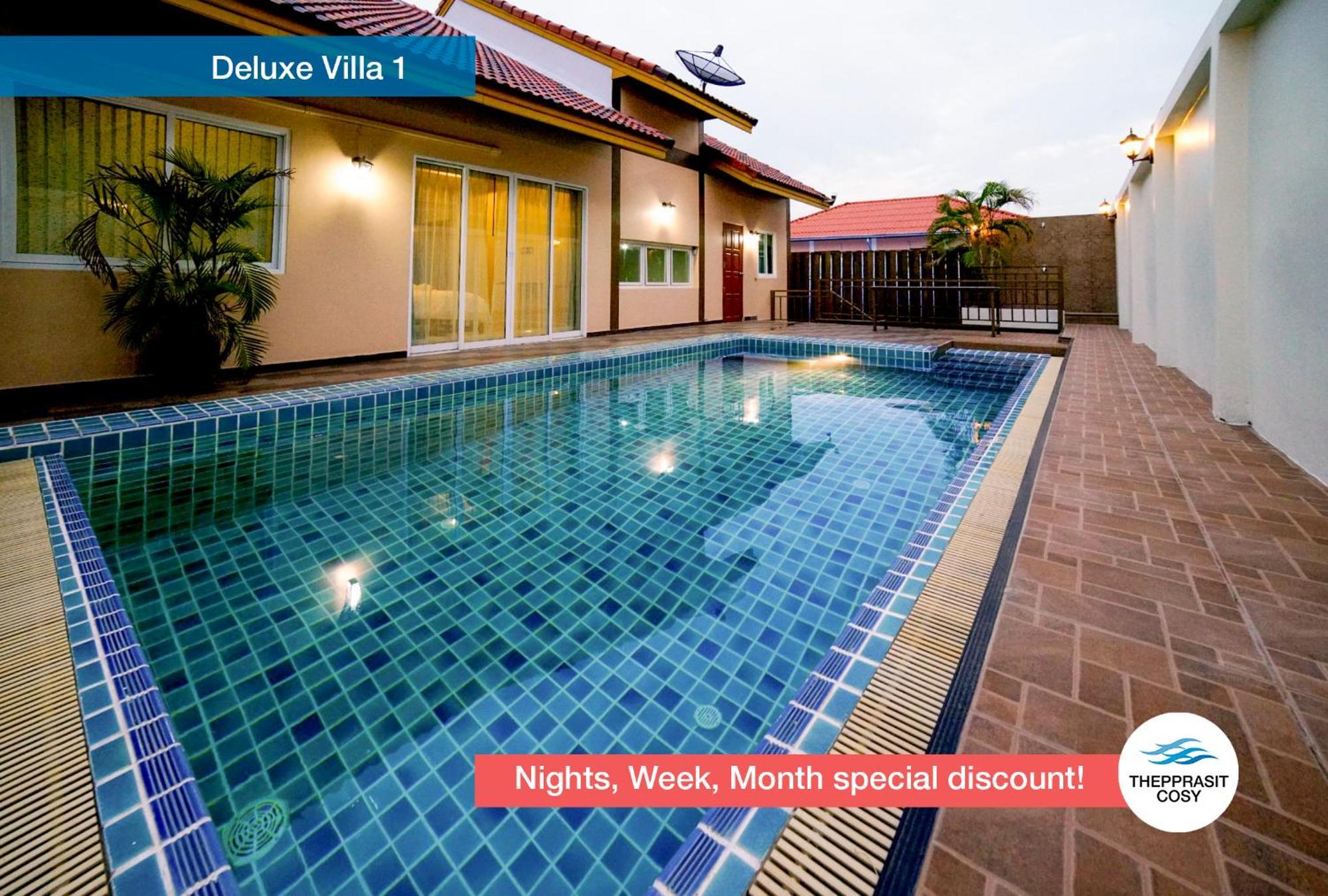 Vila Thepprasit Cosy Jomtien pláž Exteriér fotografie